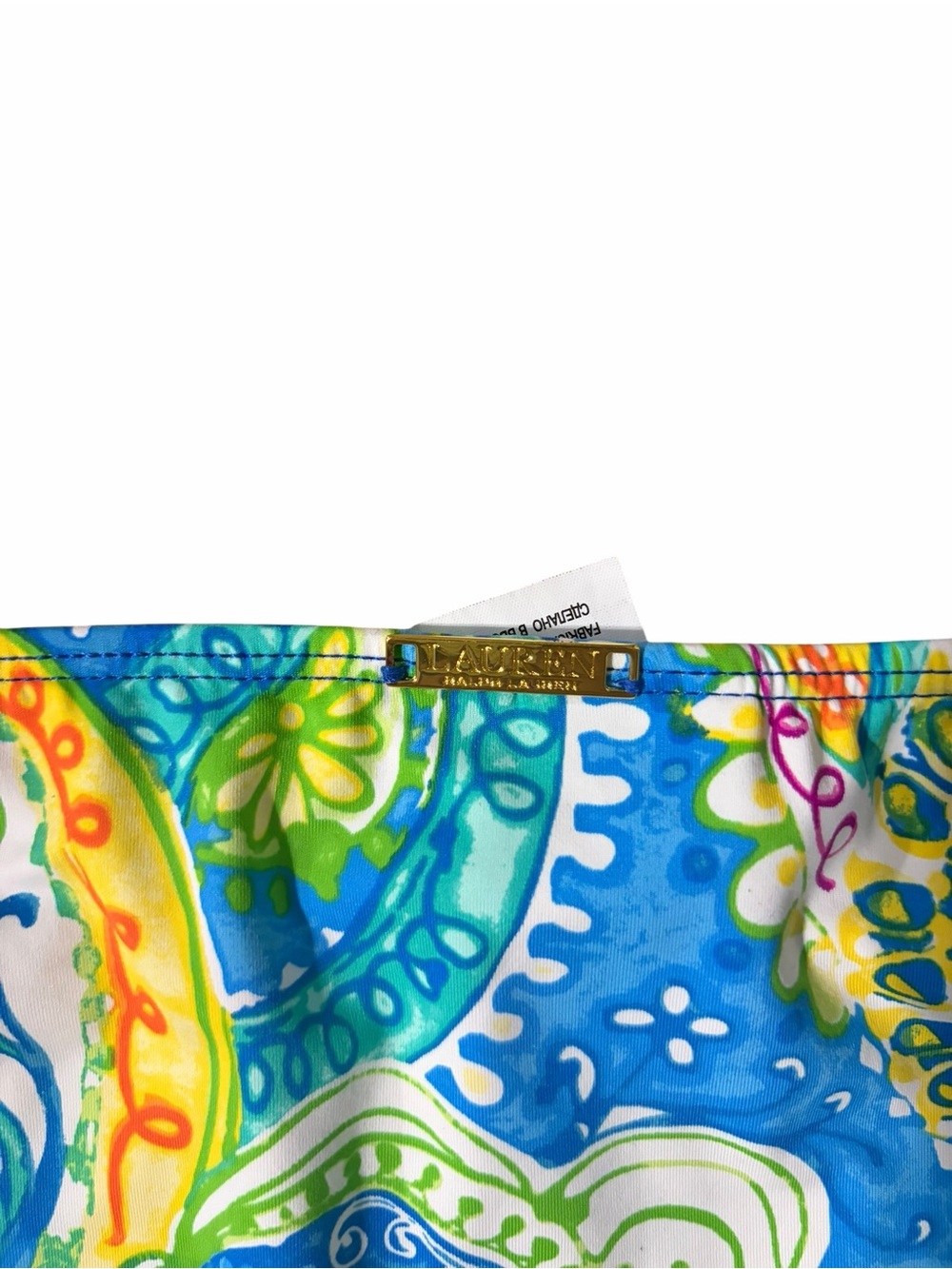 Lauren Ralph Lauren Carnivale Paisley Hipster Swim Bottom Size 16 - Picture 5 of 7